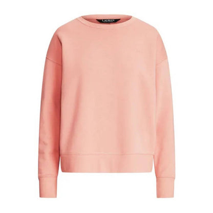 Lauren Ralph Lauren Pink Rose Tan Crewneck Sweatshirt