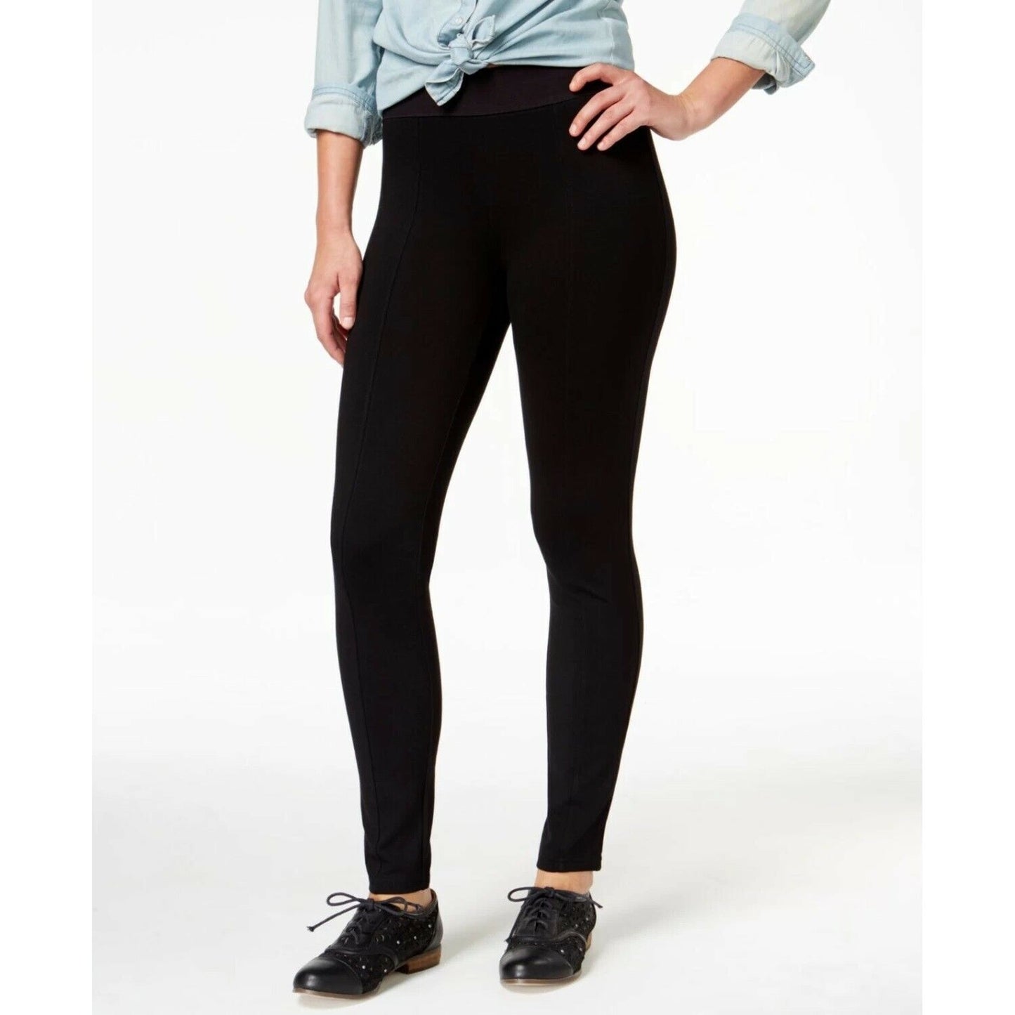 HUE Ladies High Waist Blackout Ponte Leggings