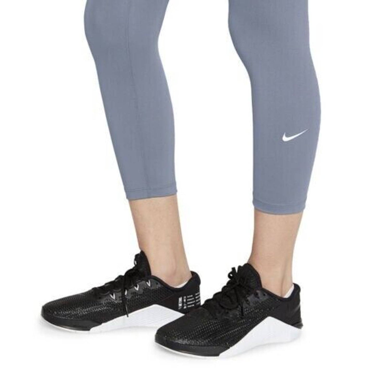 Nike Women's Plus Size Cropped Leggings Ashen Slate White NWT