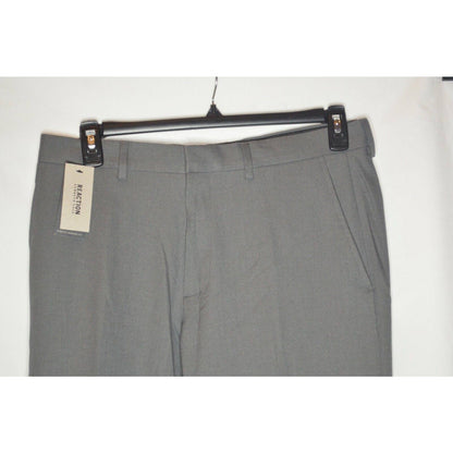 KENNETH COLE REACTION, Men's Heather Gray Stretch Dress Pants