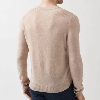 ATM Collection Men’s Cream Desert Heather Knit Sweater