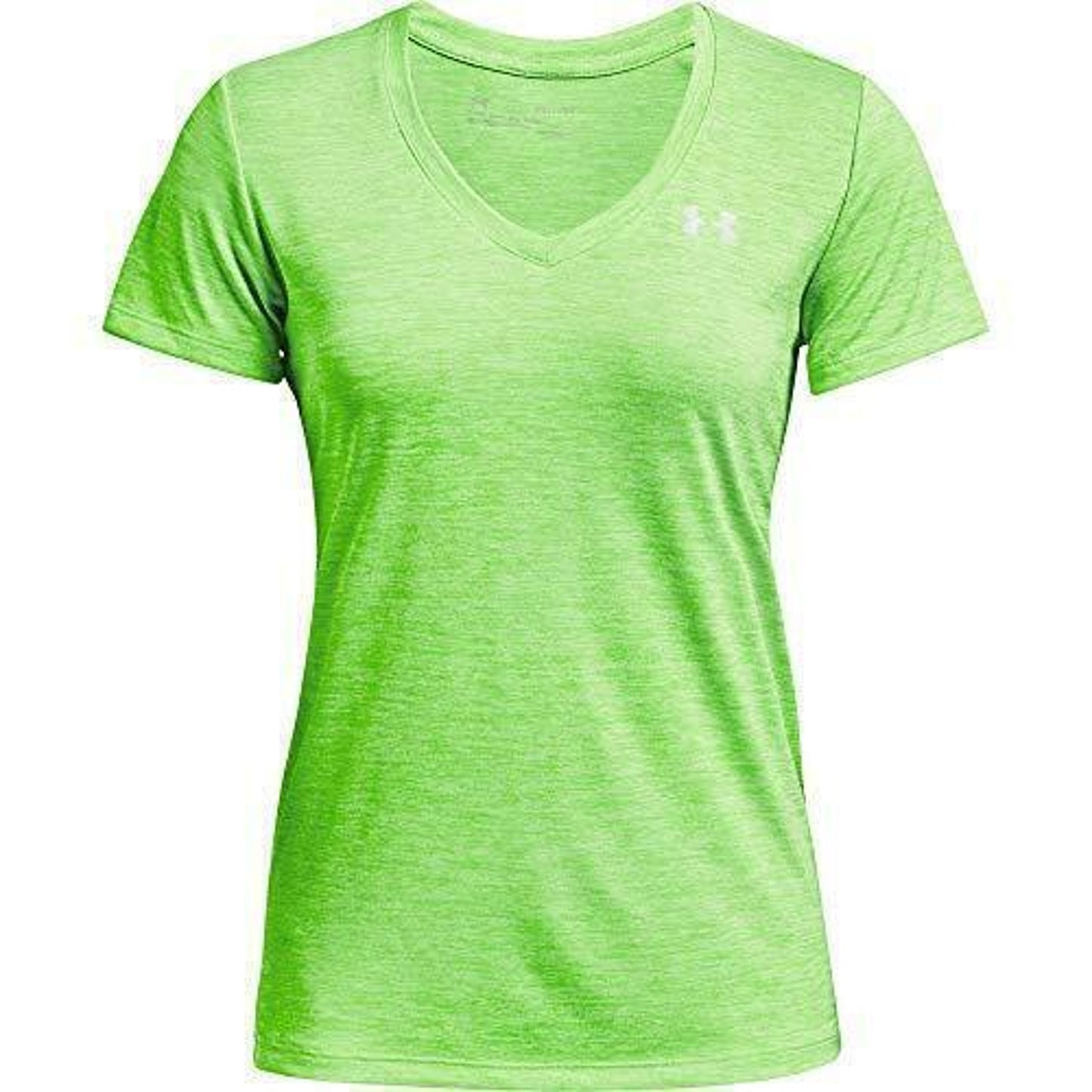 Under Armour Women's Tech Twisted Summer Lime V-Neck, NWT