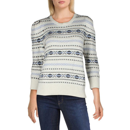 LAUREN RALPH LAUREN LADIES TISHARI WINTER SWEATER CREW NECK CREAM