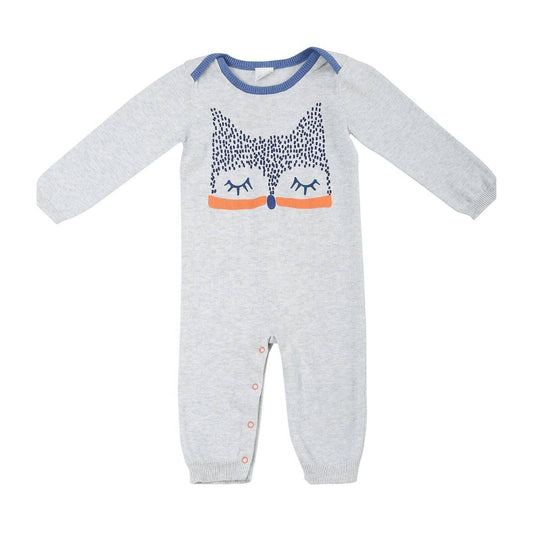 EGG by SUSAN LAZAR Boy's One Piece Critter Layette, Gray Orange Blue, NWT!, $80