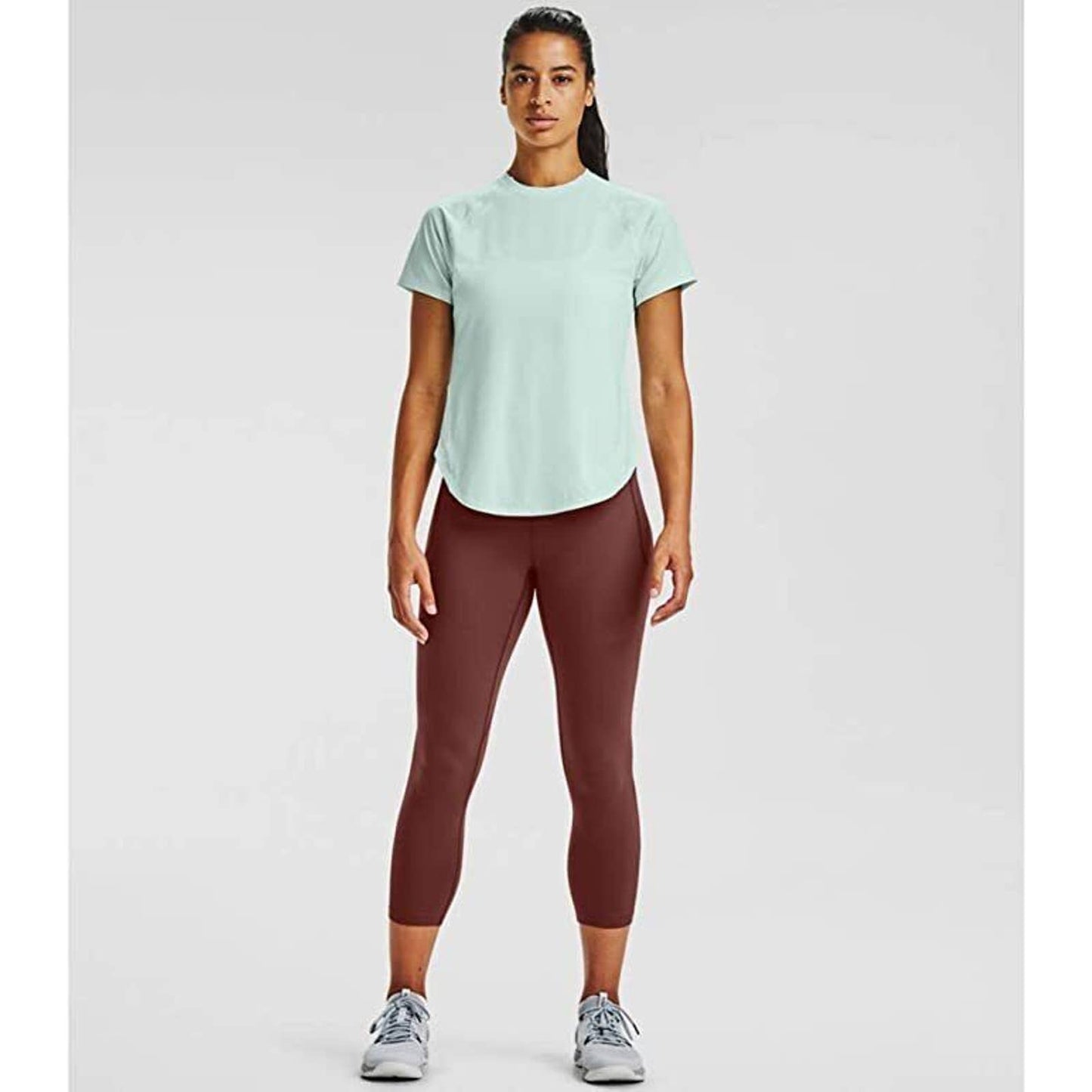 Under Armour Women's Meridian Cropped Leggings Cinna Red, NWT