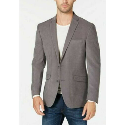 KENNETH COLE REACTION MEN'S SLIM COLLECTION SPORTCOAT ULTRASUEDE GREY