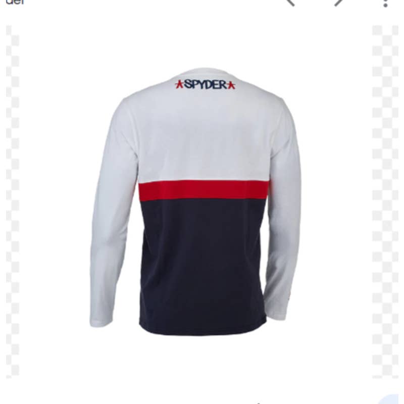 Spyder Spyder Men's Red, White, & Blue USA Haze Long Sleeve Tee Shirt, Size XL!