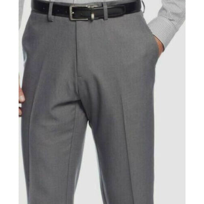 KENNETH COLE REACTION, Men's Heather Gray Stretch Dress Pants