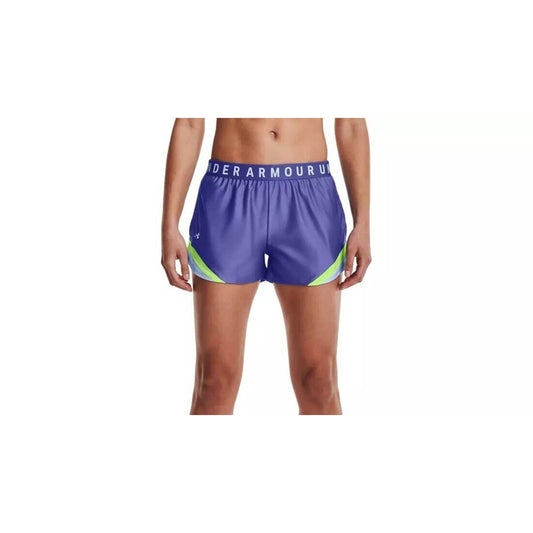 Under Armour Women's Play Up Shorts Starlight Periwinkle Summer Lime, NWT