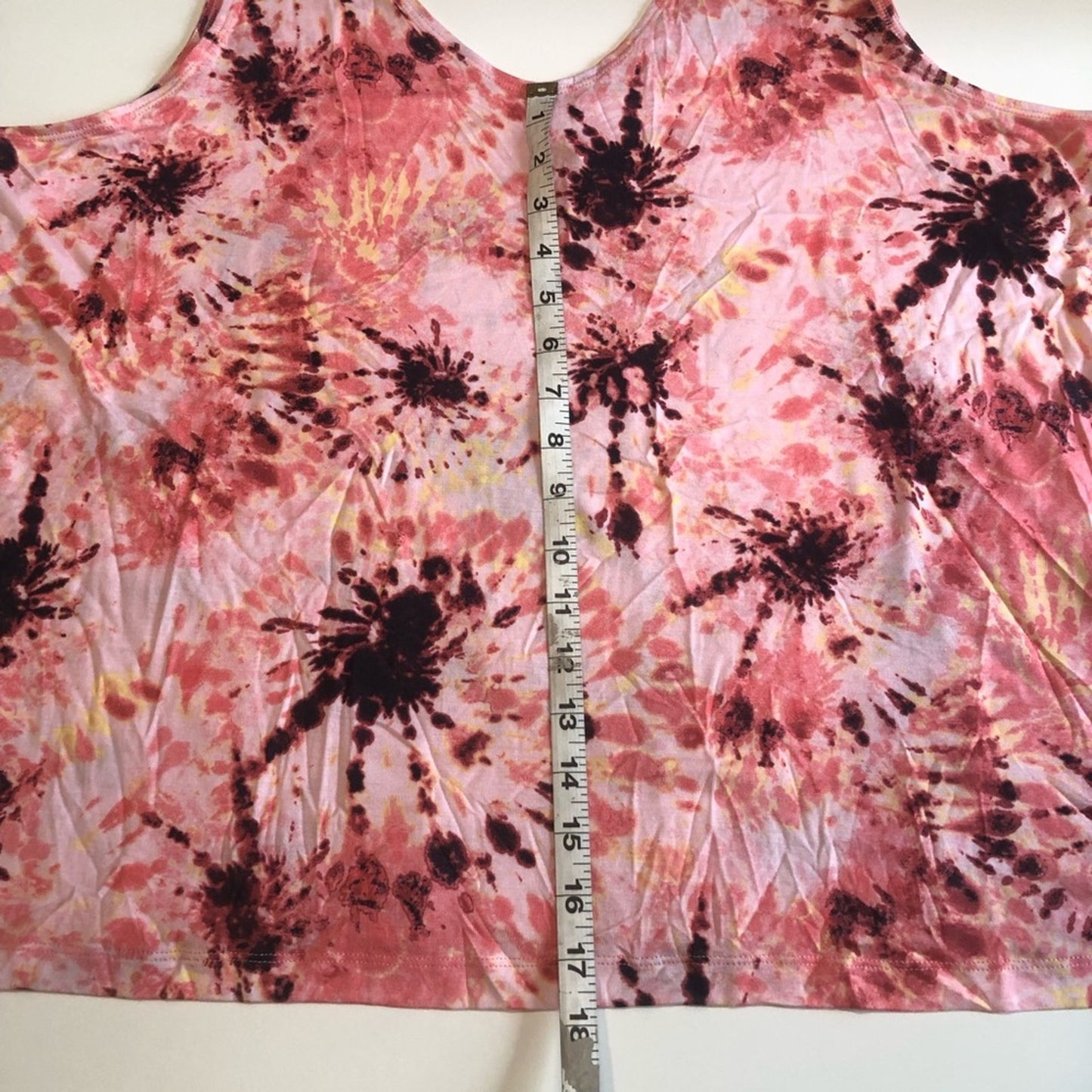 Ideology Peachberry Pink Tie Dye Scoop Neck Tank Top, Size XXL, NWT!!