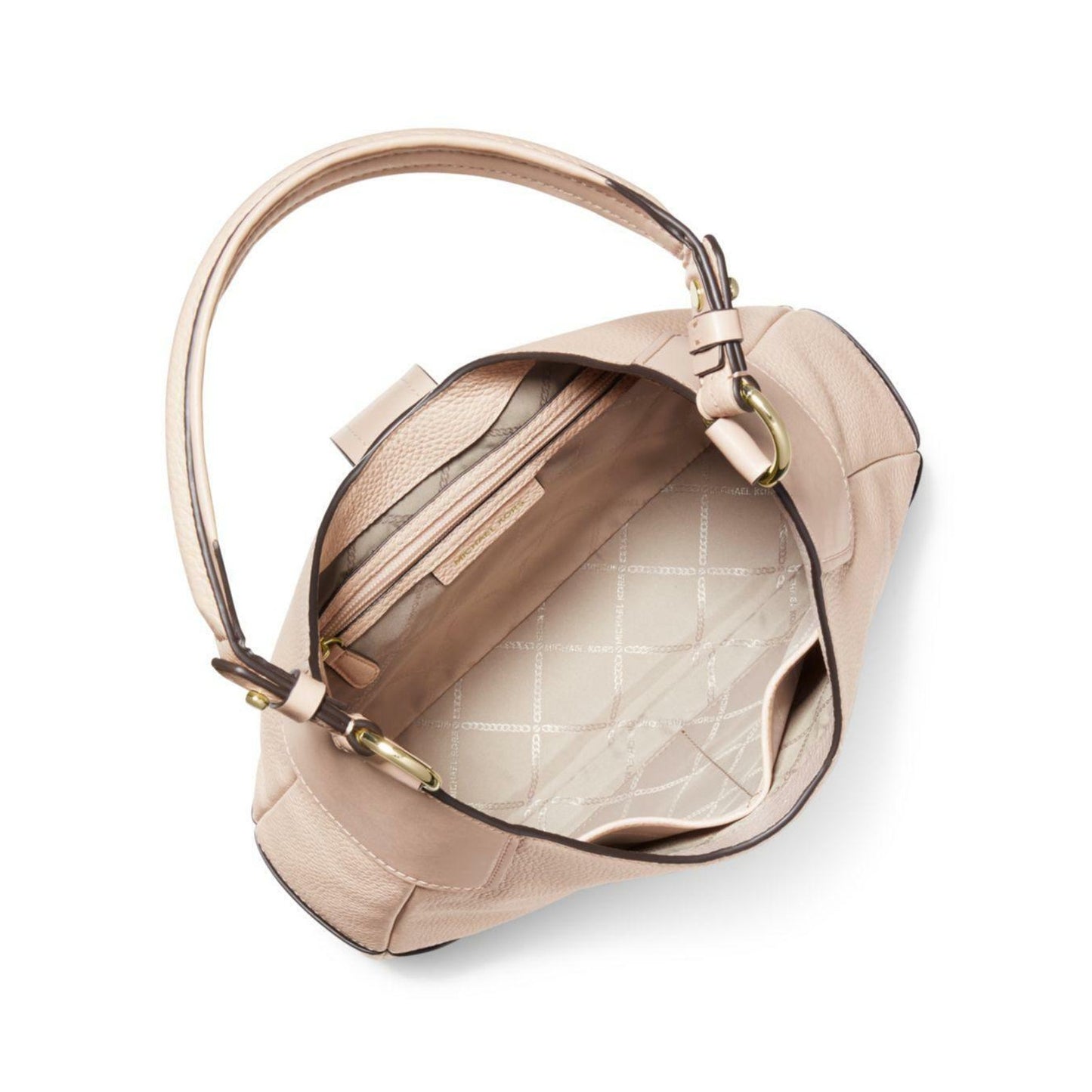 Michael Kors Pale Pink “Lillian” Medium Shoulder Bag, Pebbled Leather, NWT