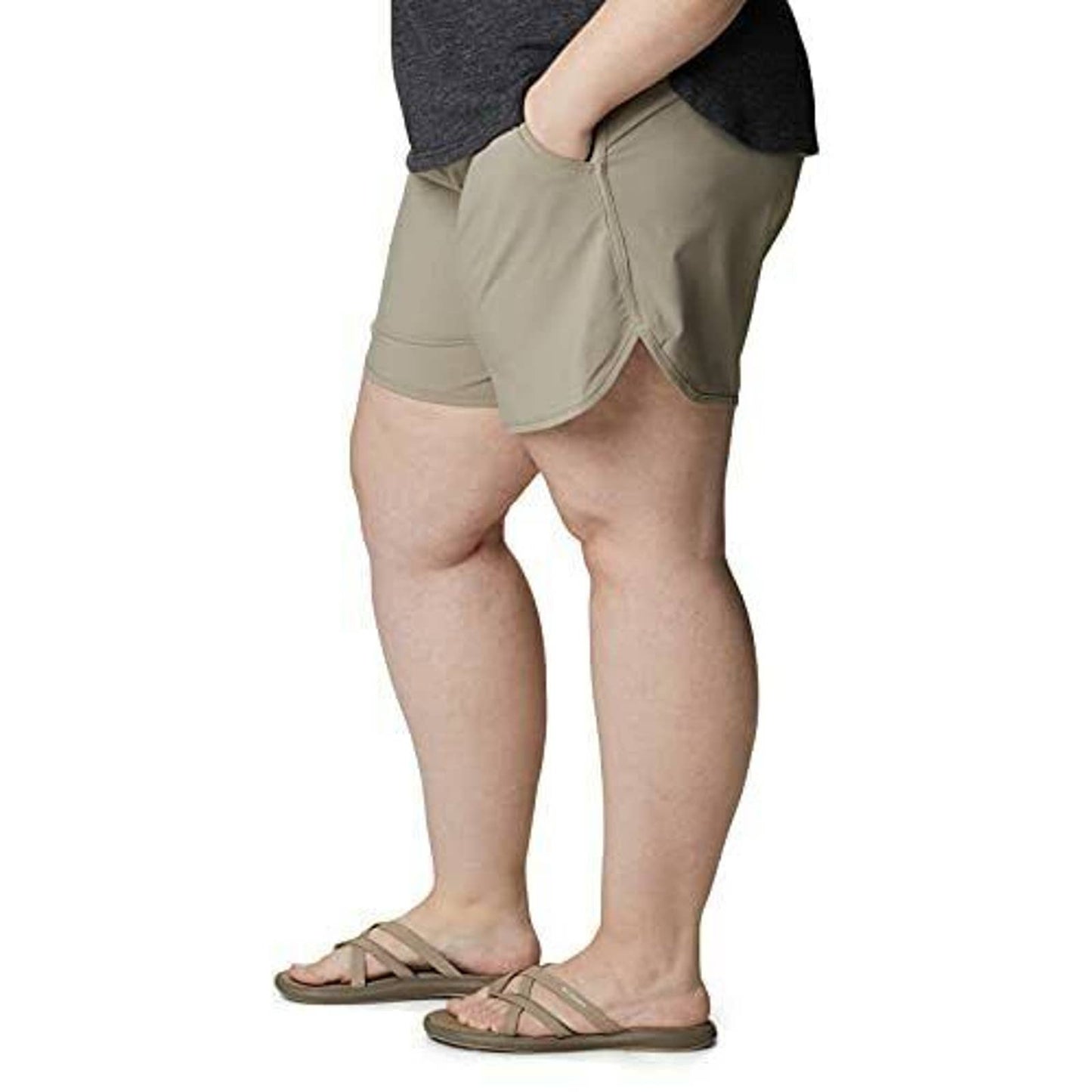 Columbia Women's Plus Size Bogata Bay Stretch Shorts Tusk NWT
