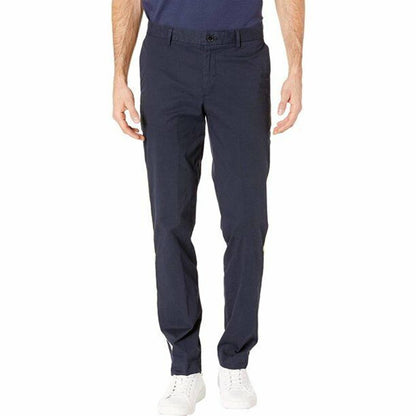 CALVIN KLEIN, Modern Collegiate Navy Blue & Yellow Sky Captain Pants