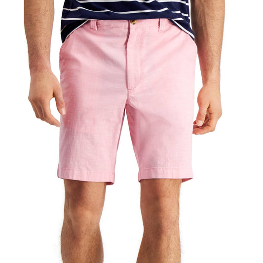 Club Room 4 Way Stretch Chambray Pink Sky Shorts