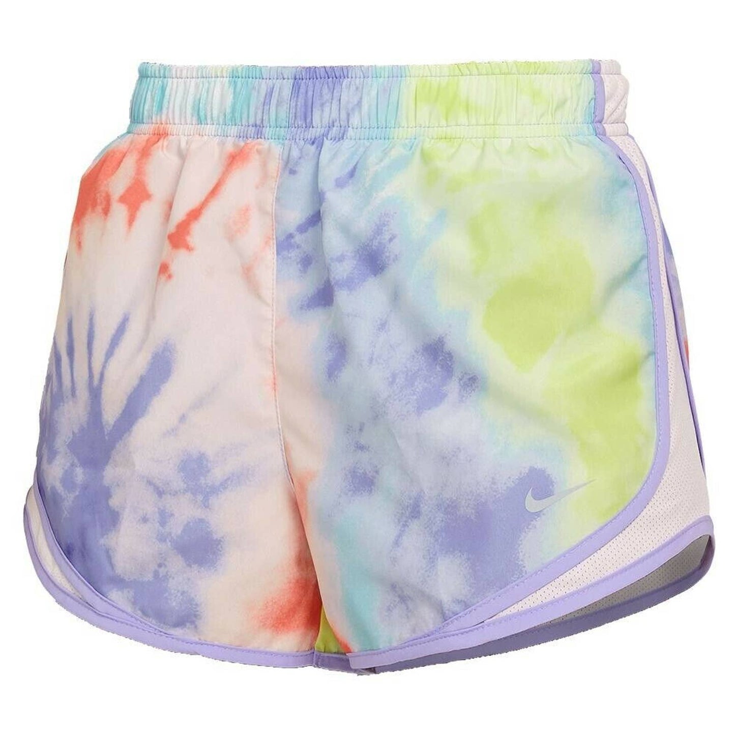 Nike Women's Tie-Dyed Active Shorts Purple Yellow Multi, NWT