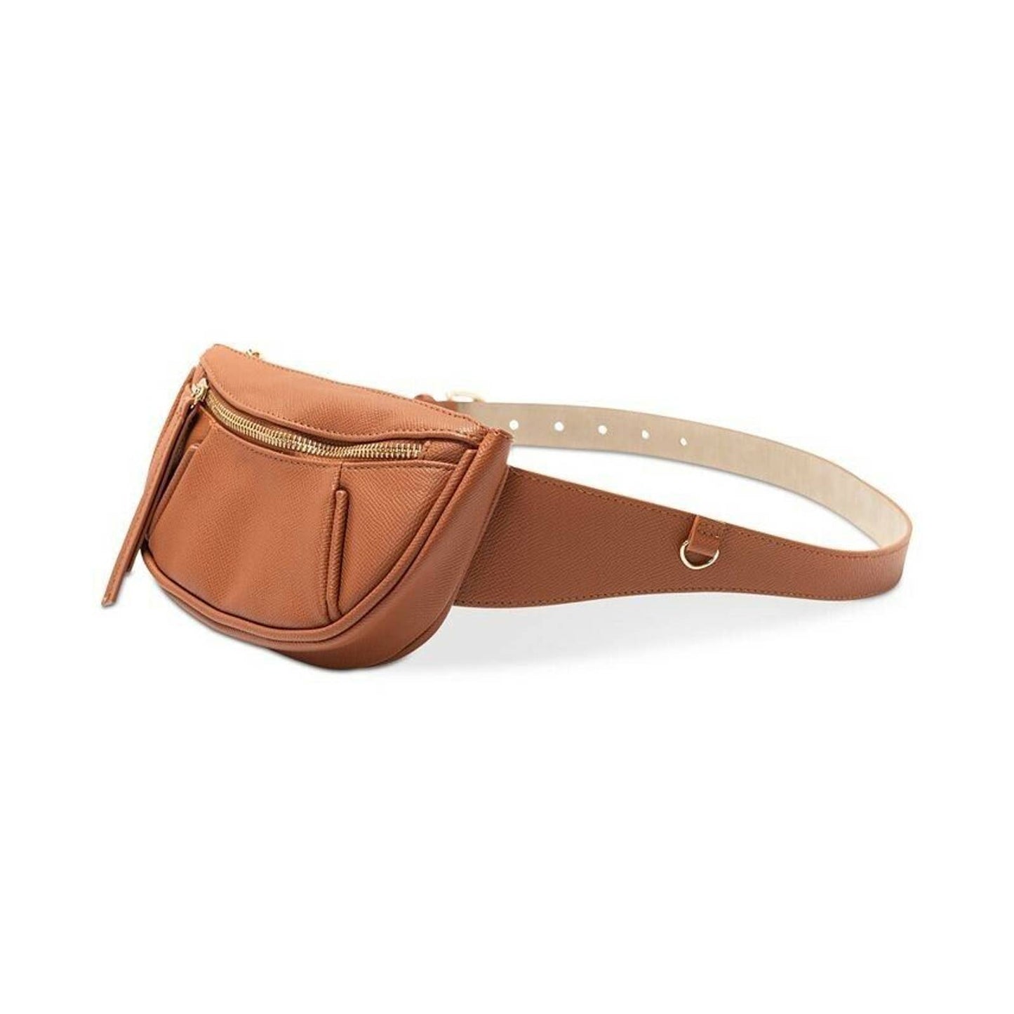 INC International Concepts Pebbled Fanny Pack Cognac, Adjustable NWT, $58