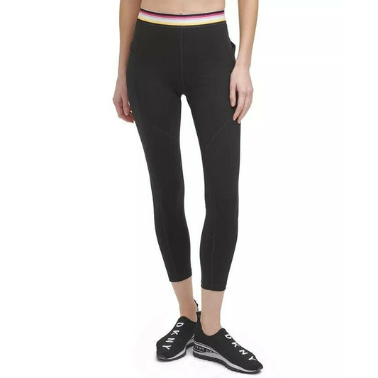 DKNY Womens Multi-Stripe Elastic Legging w/Logo