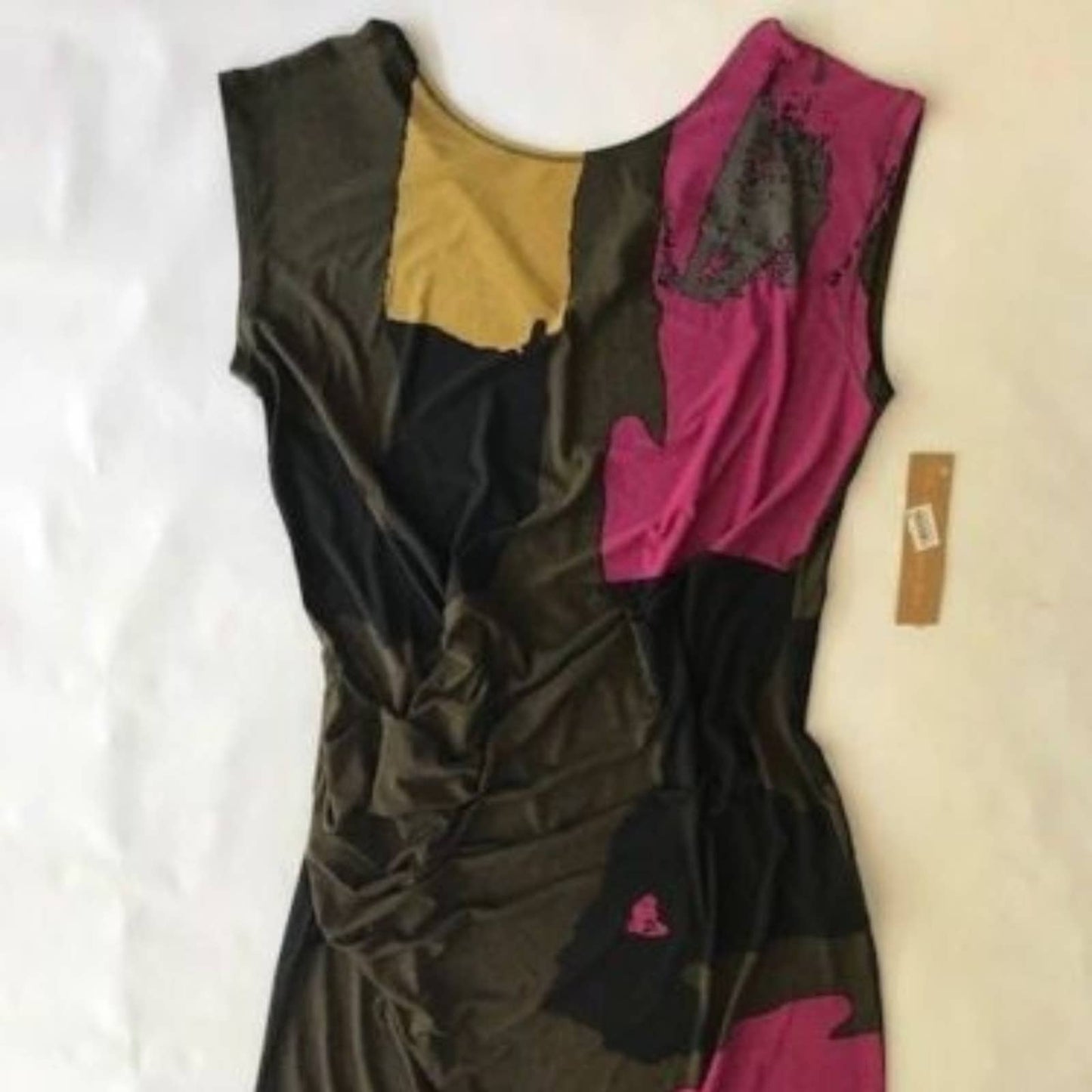 RACHEL ROY Women's Green & Purple Olive Combo Dress, Size 1X, NWT!