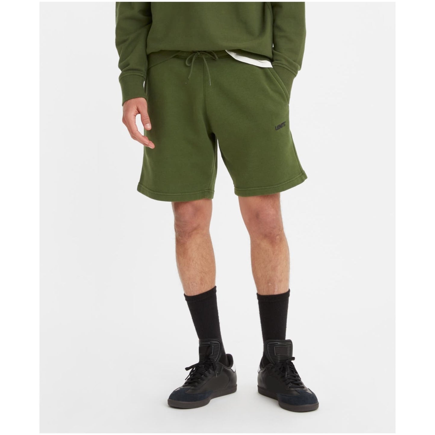 Levi's Levi Strauss Men's Seasonal Relaxed Mossy Green Sweat Shorts