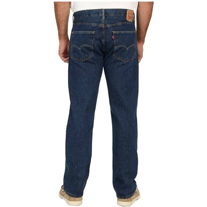 LEVI STRAUSS MEN'S 505 REGULAR DARK RINSE JEANS