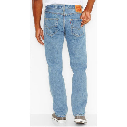 Levi's Men's 501 Jeans No Problemo Destructed Medium Wash