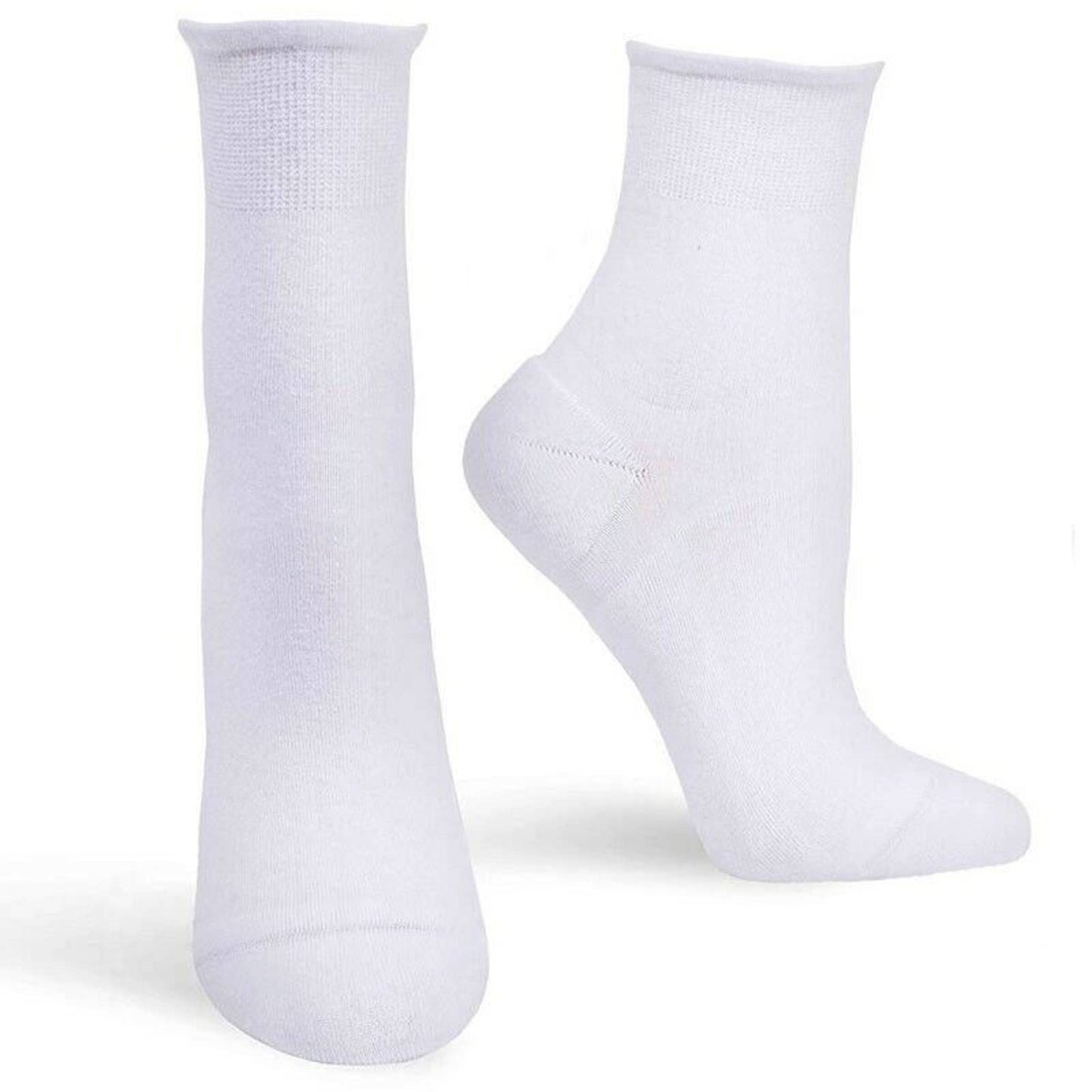 Hue Womens Sporty Shortie Sneaker Socks 3 Pair, White, One Size, NWT