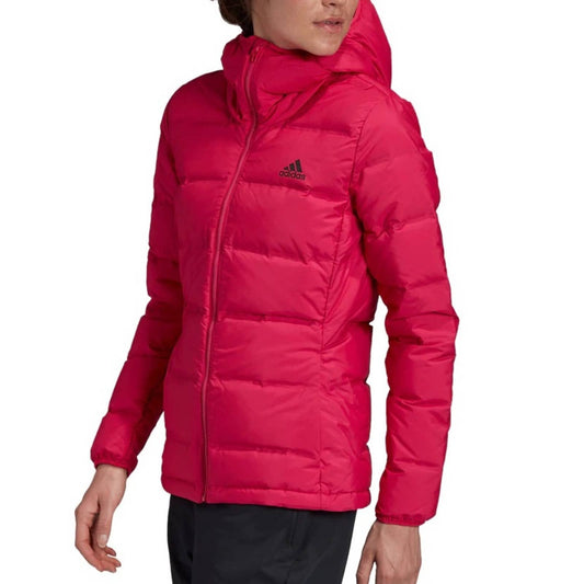 Adidas Hot Pink “Helionic” Puffer Jacket, Hooded, Size Medium, NWT!!