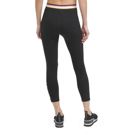 DKNY Womens Multi-Stripe Elastic Legging w/Logo