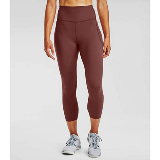 Under Armour Women's Meridian Cropped Leggings Cinna Red, NWT