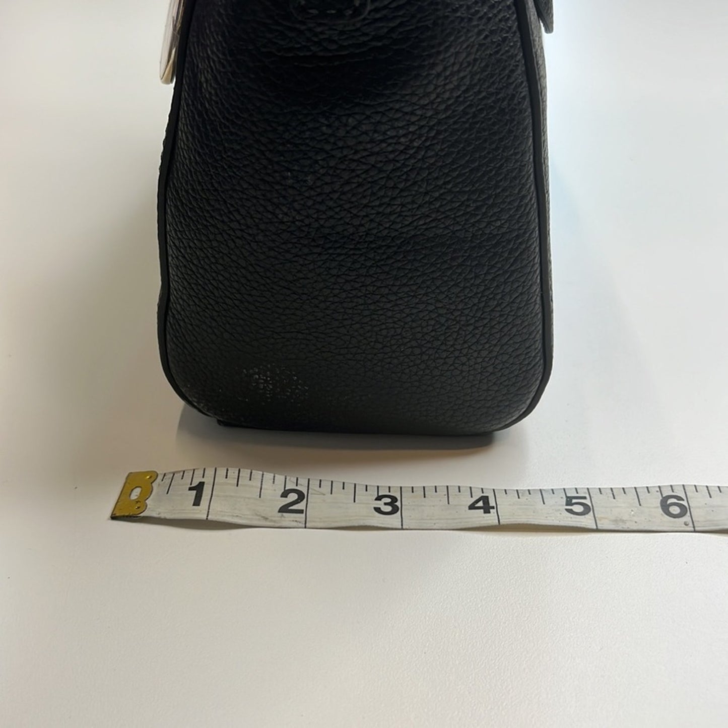 Furla Black Pebbled Leather Handbag w/ Removable Strap