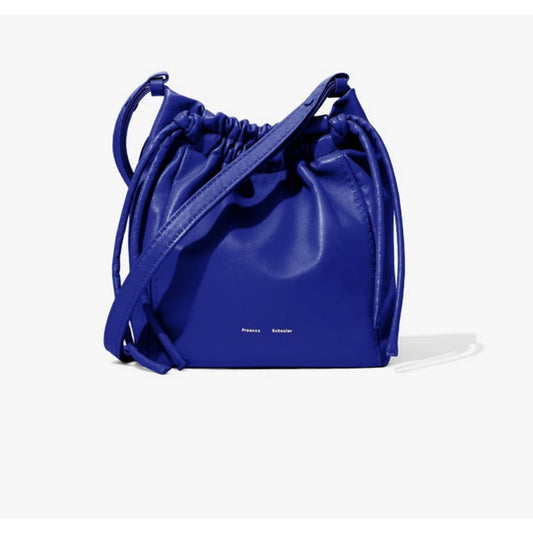 PROENZA SCHOULER Drawstring Pouch Shoulder Bag Cobalt Blue