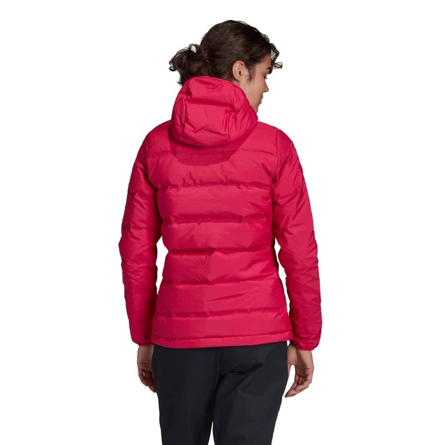 Adidas Hot Pink “Helionic” Puffer Jacket, Hooded, Size Medium, NWT!!