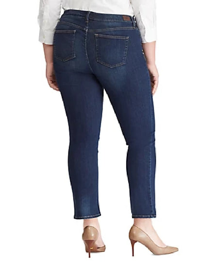 Lauren Ralph Lauren Plus Size Modern Straight Curv Deep Royal Wash