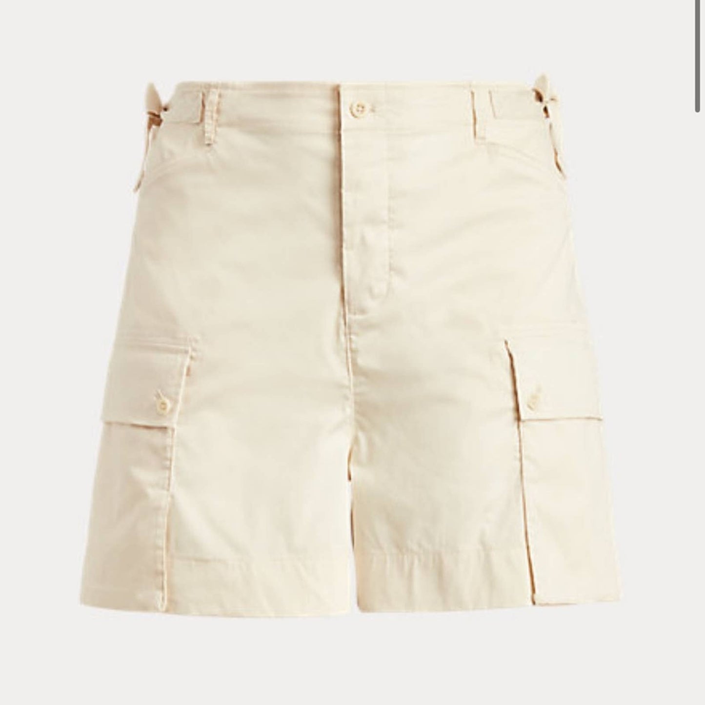 Lauren Ralph Lauren Ladies Twill Cargo Shorts Winter Cream, NWT!