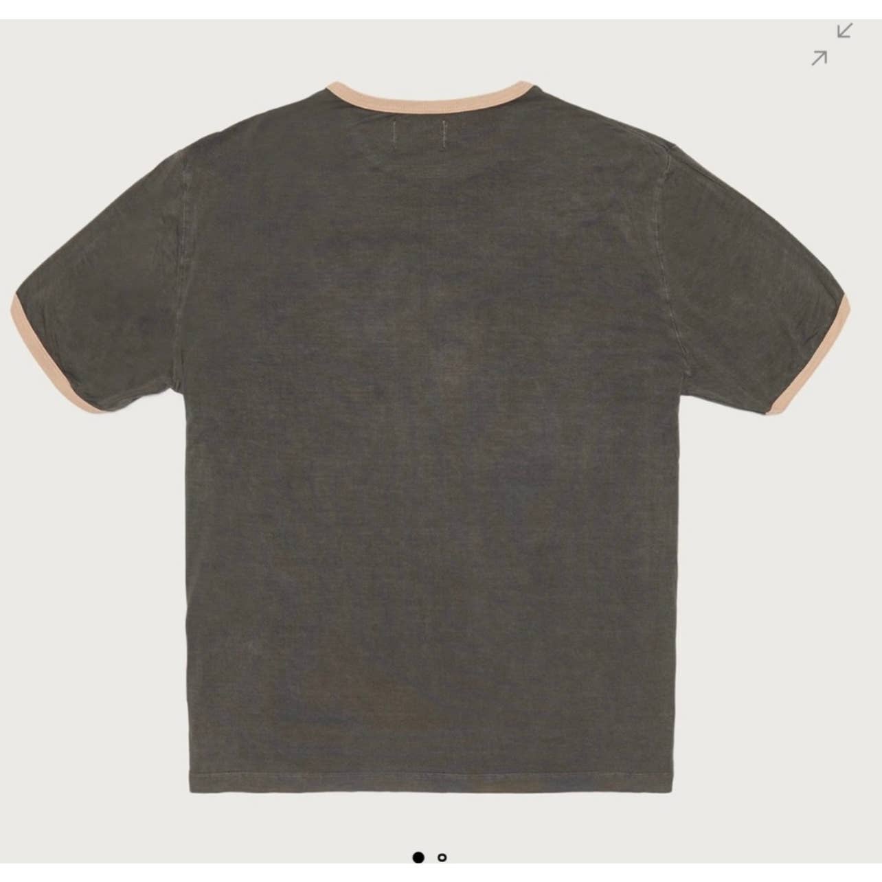 Honor the Gift Men's "4 the Inner City" Ringer Tee Shirt, Tan & Gray, Size XL