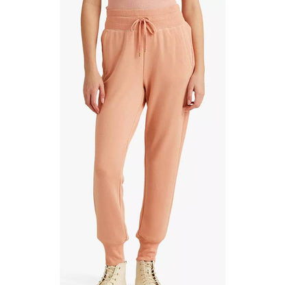 Lauren Ralph Lauren Women's Rose Tan Pink Jogger Pants w/ Drawstring