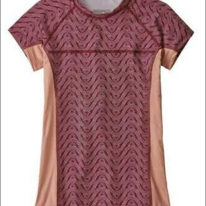 Patagonia Ladies Athletic Surf Top, Wine Red w/ White Polka Dots