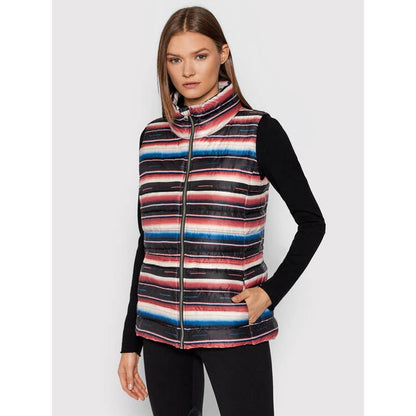 Lauren Ralph Lauren Ladies Striped Vest Puffy Nylon