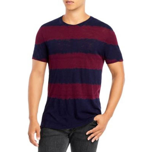 ATM Collection Men's Slub Dye Striped Jersey T-Shirt, Short Sleeves, Size XL