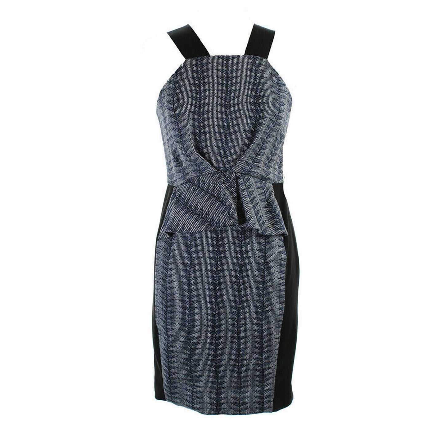 RACHEL BY RACHEL ROY Wide Strap Twilight Combo Dress, Navy/Black, 8, $79 NWT!