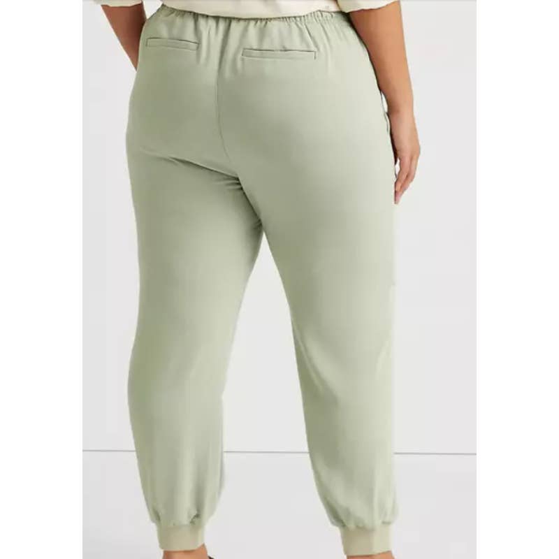 Lauren Ralph Lauren Women's Ranch Sage Crepe Side Stripe Sweatpants, Size 10