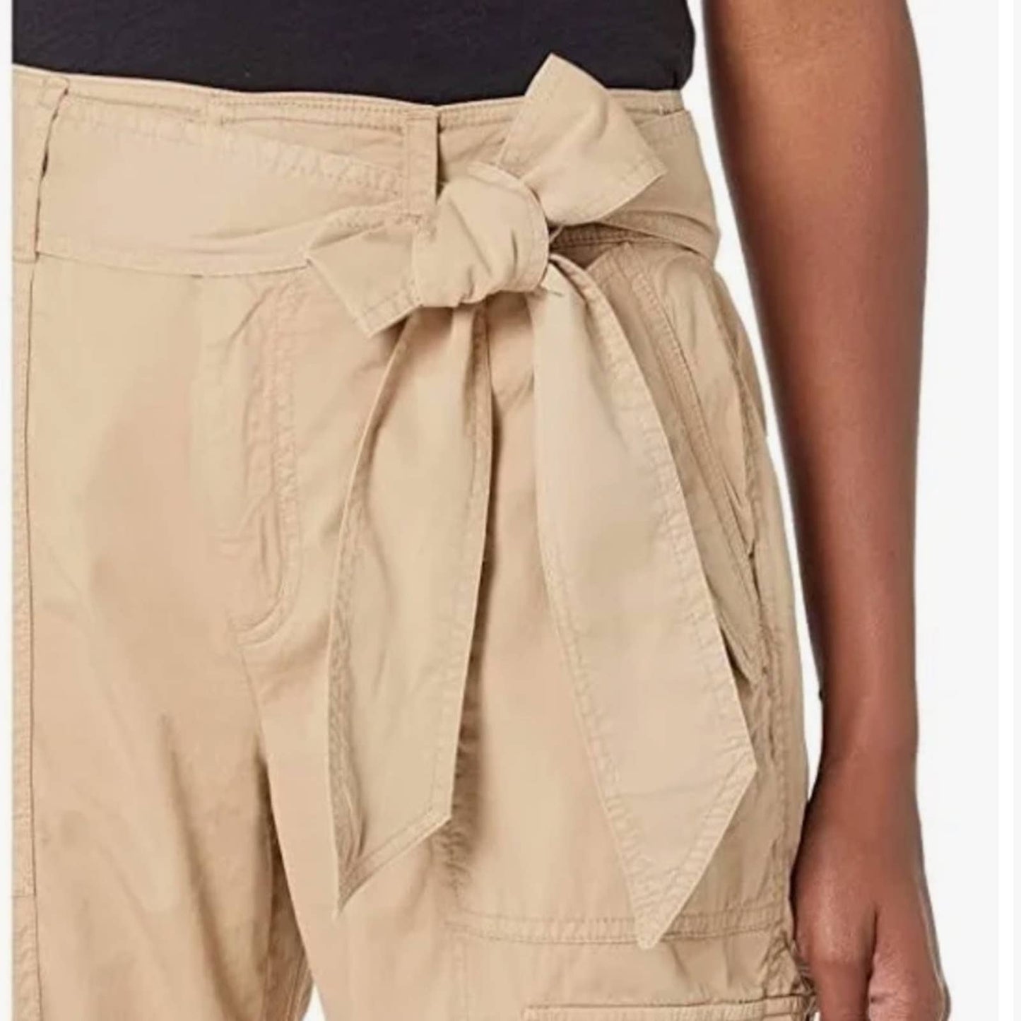 Lauren Ralph Lauren Tan Cargo Pants w/ Adjustable Belt & Multiple Pockets, NWT!!