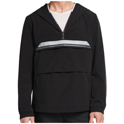 Karl Lagerfeld Paris Men's Hooded Black "Anorak" Jacket w/ Reflective Details