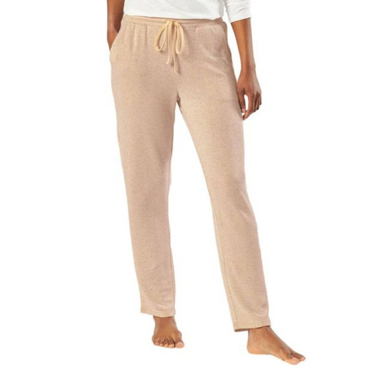 N Natori Ladies Heather Latte Lounge Pants w/ Pockets & Drawstring Waist, XL NWT