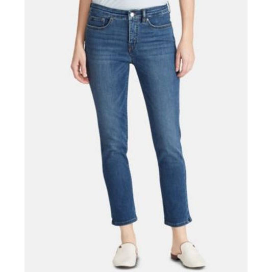 Lauren Ralph Lauren Women's Medium Rinse Wash Curvy Straight Leg Denim Jeans