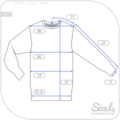 KENSIE Ladies Layered Look Long Sleeve Tee, Heather Latte Combo