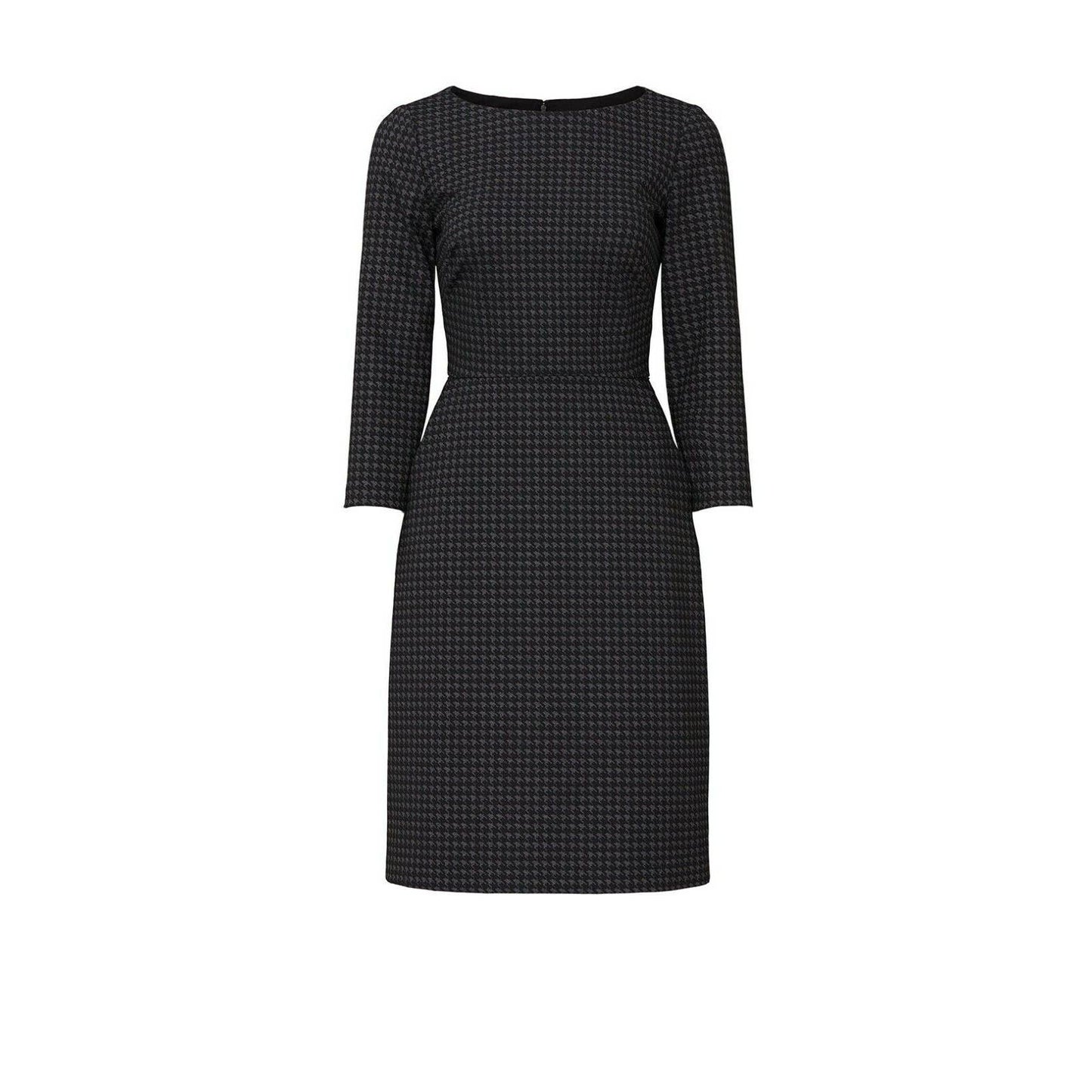 RALPH LAUREN ESHE 3/4 SLEEVE HOUNDTOOTH WINTER BELTED DRESS, 14P, NWT $145