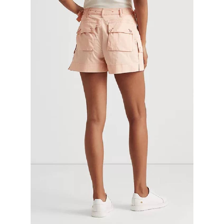 Lauren Ralph Lauren Ladies Twill Cargo Shorts Pale Pink