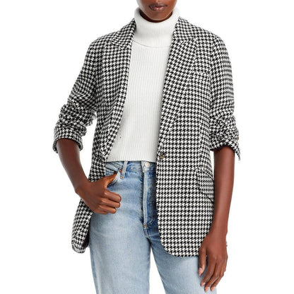 Aqua Women's Classic Houndstooth Blazer