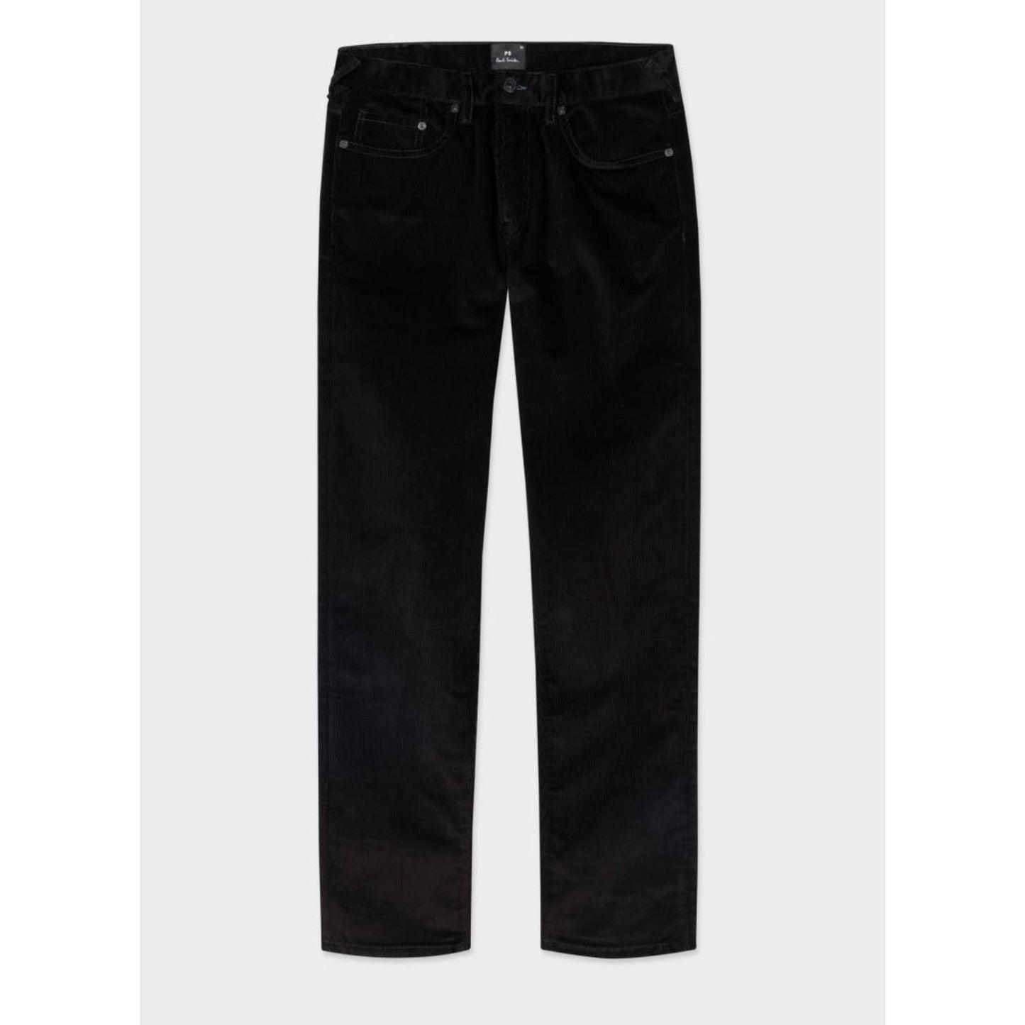 Paul Smith Men's Black Corduroy Pants, Tapered Fit